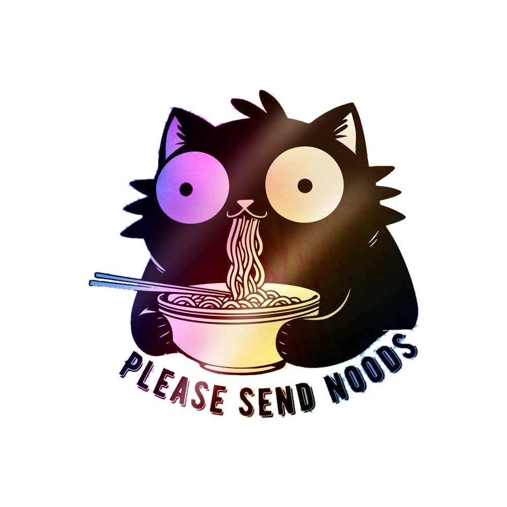 Please Send Noods Holographic Sticker